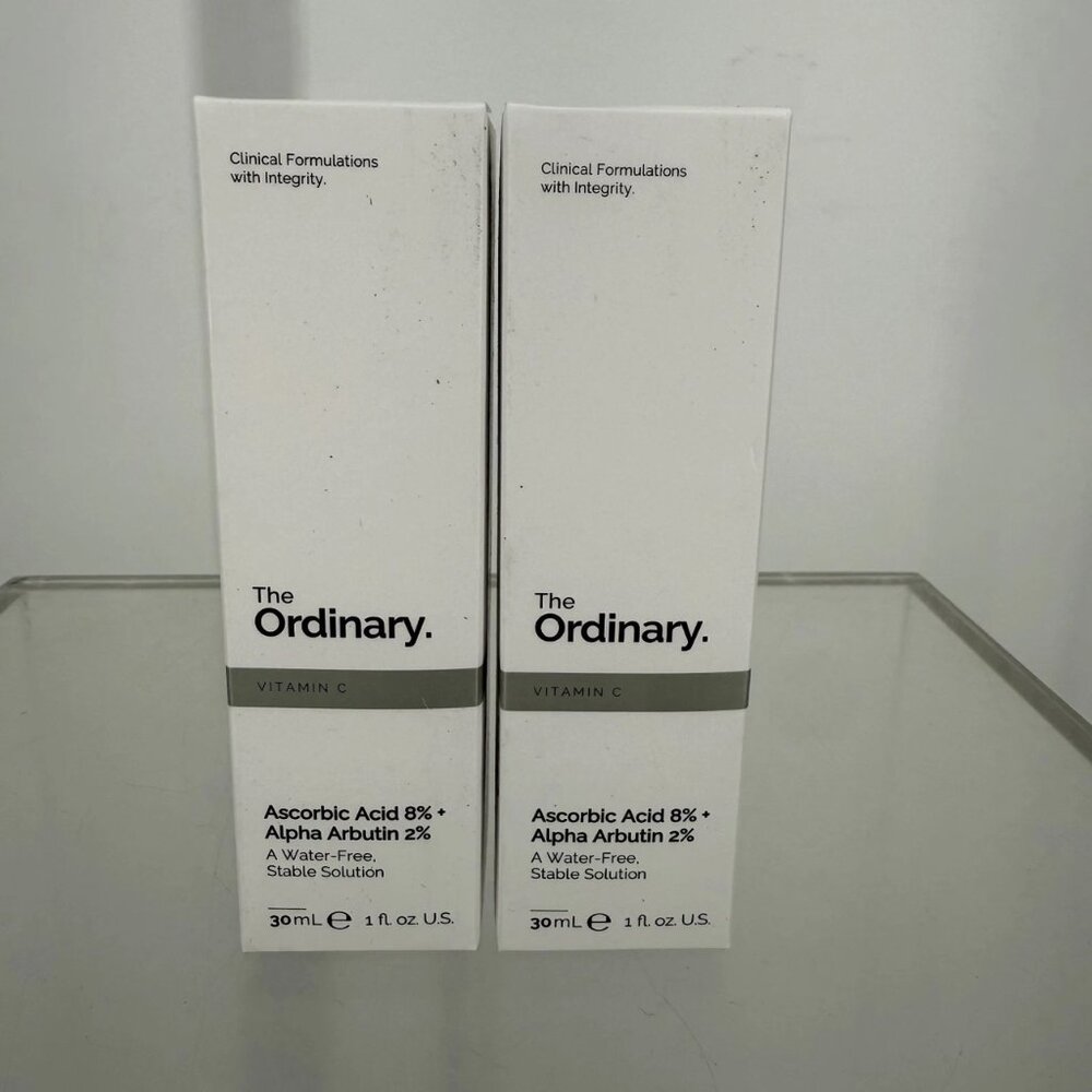 The Ordinary Ascorbic Acid 8% + Alpha Arbutin 2% Serum — 2 × 1 fl oz